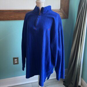 Polo Ralph Lauren 4XB Big Half-Zip Sweater – Royal Blue